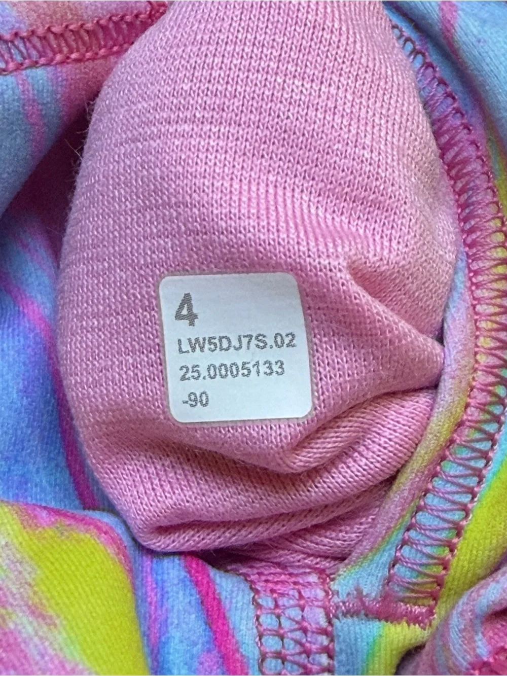 NWT Lululemon Wunder Train HR Leggings - Blue/Pink Marble 28” Sz 4